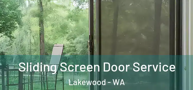 Sliding Screen Door Service Lakewood - WA